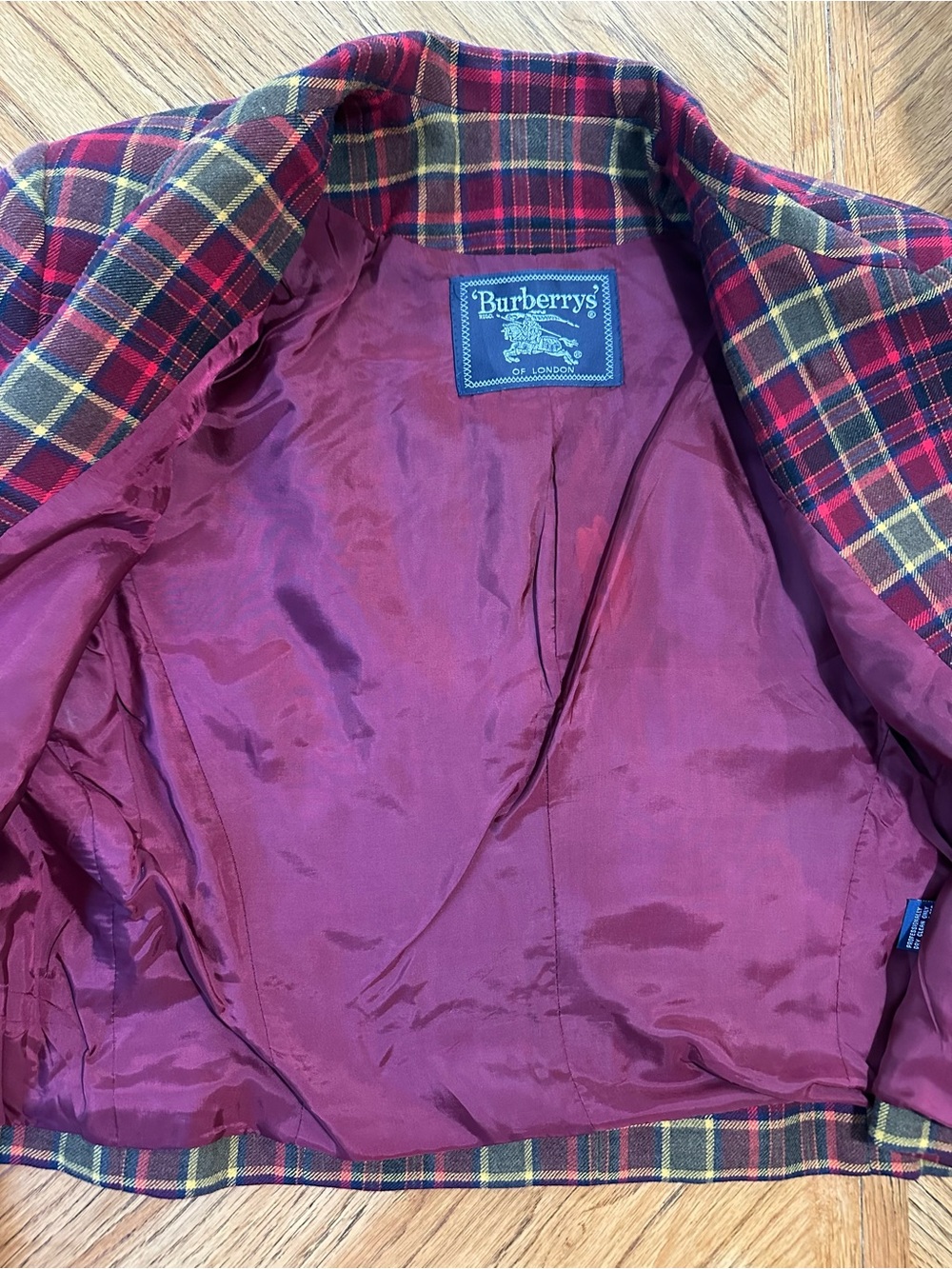 Burberry Red Tartan Jacket - Picture 4 of 8